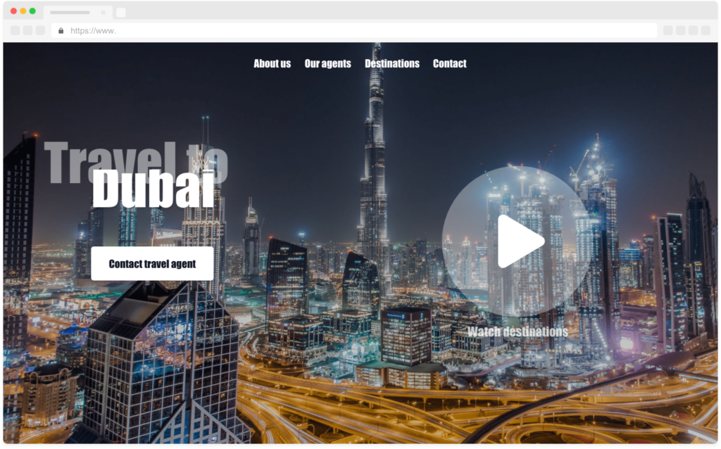Dubai homepage