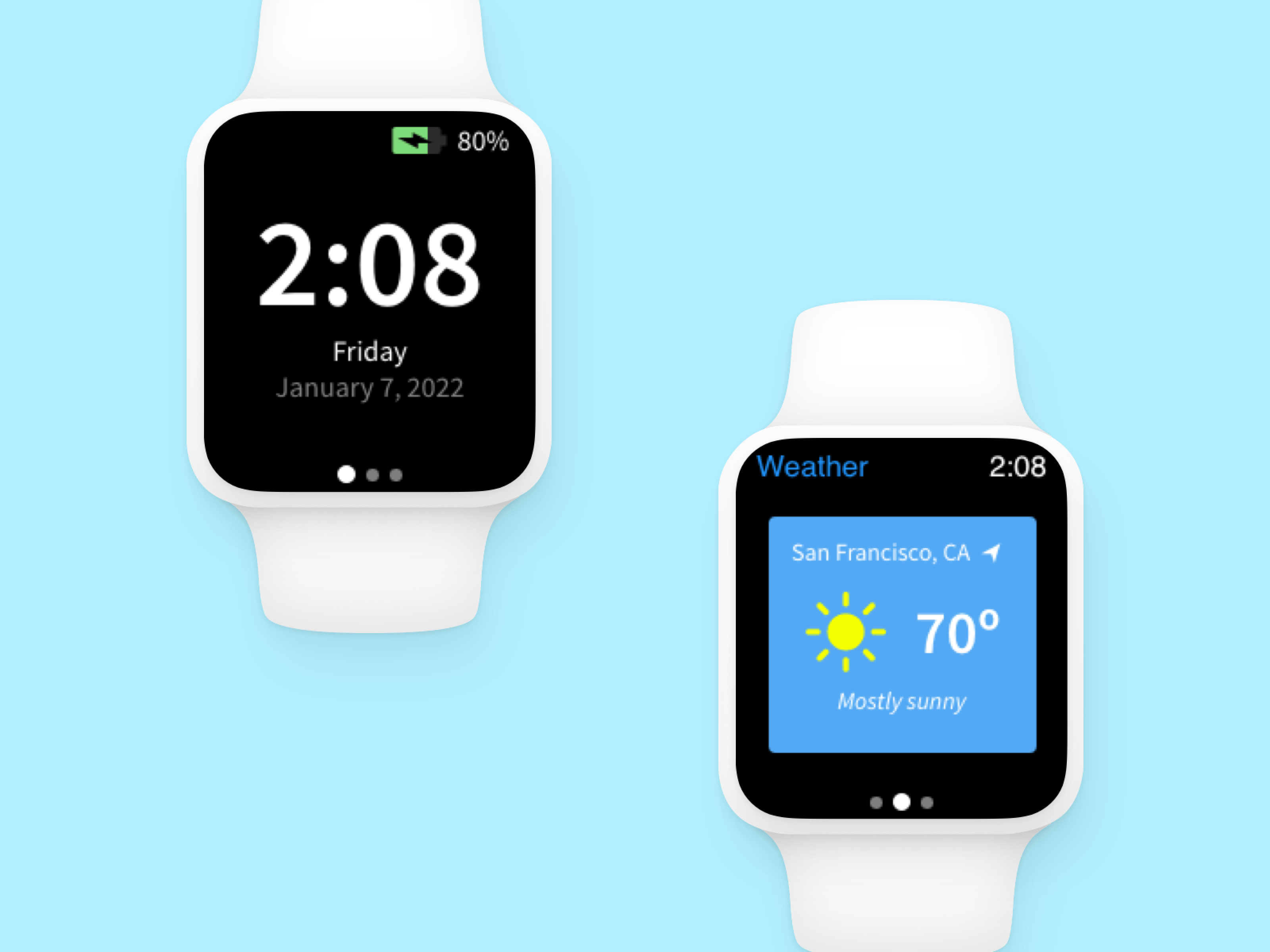 Smart Watch Interface Main Image